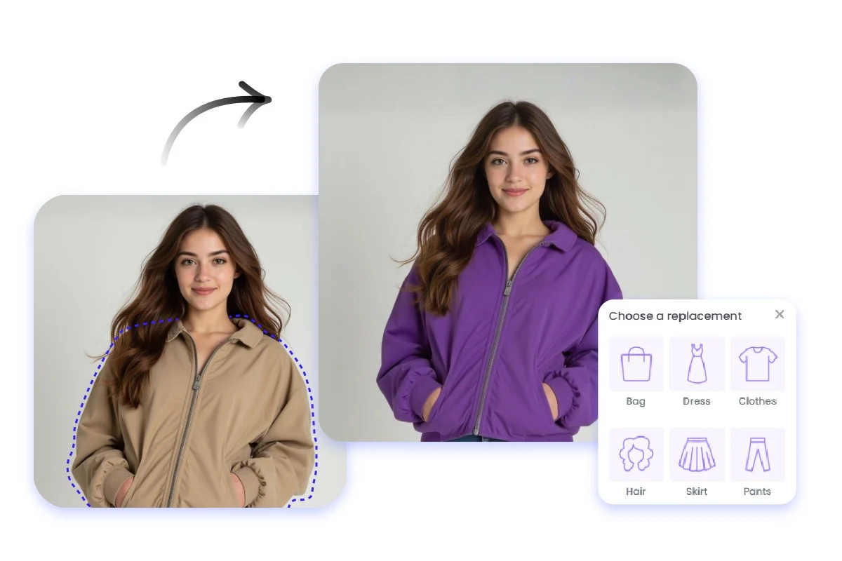 Example of color changed house